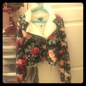 Floral print jacket